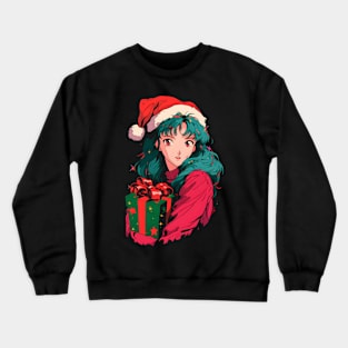 Just an Anime Girl who Loves Christmas! Crewneck Sweatshirt